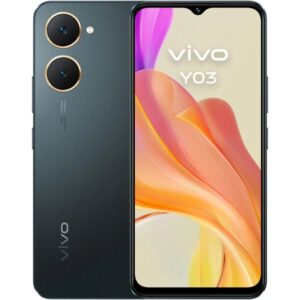 vivo y03 smartphone pantalla 6.56" 4gb 128gb camara 13mp bateria 5000mah admite carga de 15w color negro
