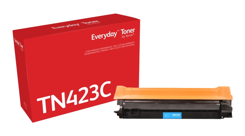 xerox everyday brother tn421/tn423/tn426 cyan cartucho de toner generico reemplaza tn421c/tn423c/tn426c