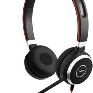jabra evolve 40 ms auriculares con microfono usb/3.5mm cancelacion pasiva de ruido diadema ajustable controles en cable color negro