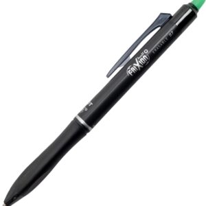 pilot frixion ball plus boligrafo borrable punta de 0.7mm y trazo de 0.35mm recargables 80% de plastico reclclado color verde