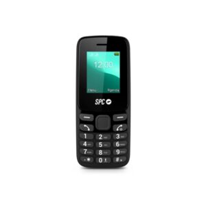 spc talk 2 go telefono movil cuerpo compacto y ligero pantalla de 1.77 pulgadas dual sim bateria de 1000mah radio fm linterna y camara de fotos color negro