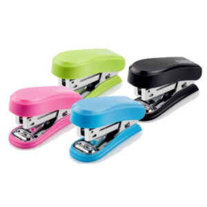 novus pack de 12 mini grapadoras compactas hasta 12 hojas grapado cerrado y abierto cada grapadora incluye 320 grapas colores surtidos