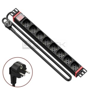 wp regleta 8 schukos para rack 19" 1u