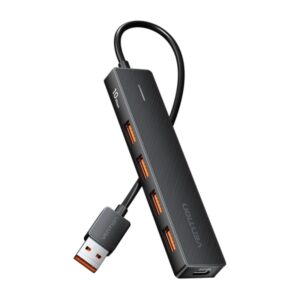 vention hub 5 en 1 usb a 3.2 gen2 a 4xusb 3.2 gen2/usb c 10g 0.15m color negro
