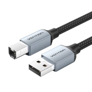vention cable impresora usb 2.0 macho a usb b macho 5m trenzado color gris