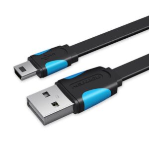 vention cable usb 2.0 macho a mini usb macho 1.5m plano color negro
