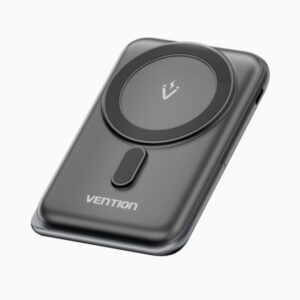 vention powerbank 1000mah magnetico inalambrico usb c carga rapida 20w color negro