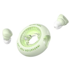 vention tiny t17 auriculares bluetooth 5.3 con estuche de carga true wireless 6h autonomia led color verde