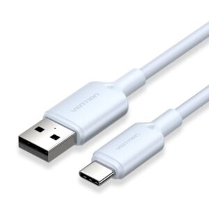 vention cable usb c a usb a 3a 60w 2m trenzado color azul