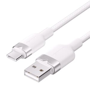 vention cable usb c 2.0 a usb a 3a 60w 1m trenzado color blanco
