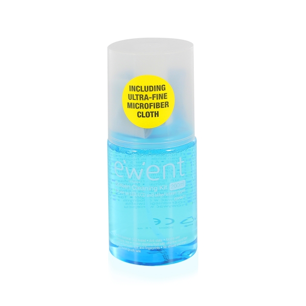 ewent set de limpieza universal spray 200ml + paño 20x20cm
