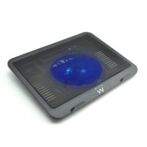 ewent soporte para portatil 1 ventilador silencioso hasta 15.6" color negro