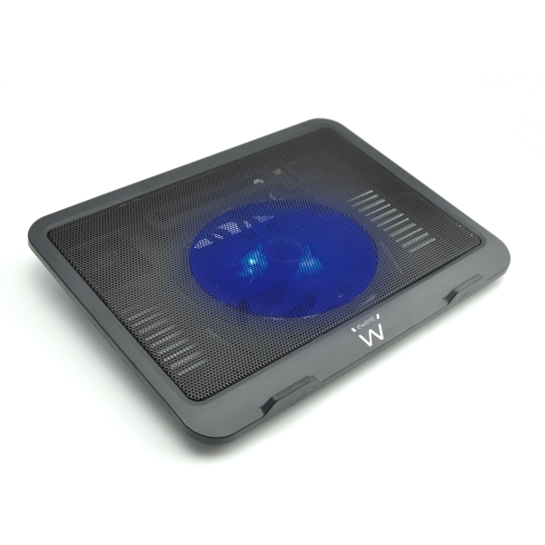 ewent soporte para portatil 1 ventilador silencioso hasta 15.6" color negro
