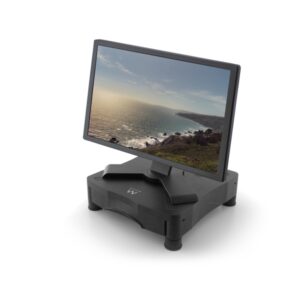 ewent elevador para monitor cajon almacenaje color negro