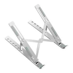 ewent ew1266 soporte plegable de viaje aleacion de aluminio eleva de 5 a 15 cm tu portatil color plata