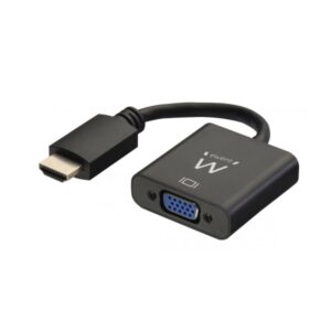 ewent ew9864 convertidor hdmi a vga con audio resolucion maxima 1920 x 1200 color negro