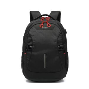 ewent ew2526 mochila para portatil hasta 15" puerto usb tirantes ajustables color negro