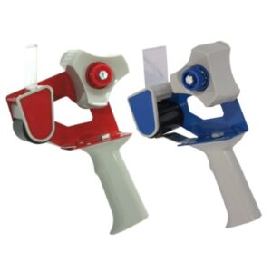 bismark t 15 precintadora para rollos de hasta 50mm de ancho cuchilla de acero templado empuñadura ergonomica colores rojo y azul aleatorios