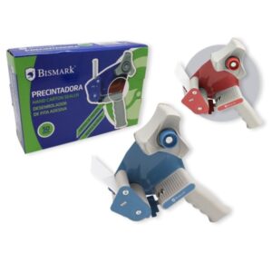 bismark new line td1201 precintadora cuchilla de acero templado empuñadura ergonomica colores rojo y azul aleatorios