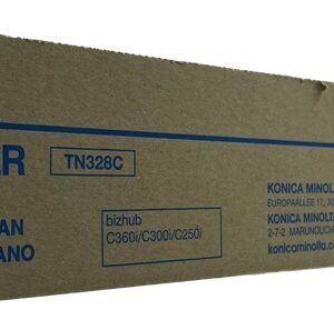 konica minolta tn328 cyan cartucho de toner original aav8450/tn328c