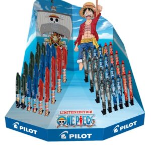 pilot one piece expositor de 24 boligrafos frixion ball + 24 boligrafos frixion ball plus borrables recargables colores surtidos
