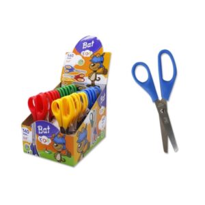 bismark bat tijeras escolares 13cm punta redonda colores surtidos
