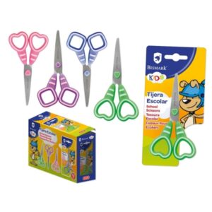 bismark kids sweet candy tijera escolar mangos en plastico punta roma 4 diseños surtidos