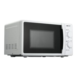 muvip microondas capacidad 20l potencia 700w grill 800w 5 niveles de potencia temporizador 30min descongelacion color blanco