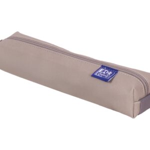 oxford kangoo & you estuche cuadrado pequeño fabricados en napa goma elastica para unirlo al cuaderno color gris piedra