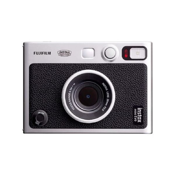 fujifilm instax mini evo camara instantanea hibrida tamaño de imagen 62x46mm exposicion automatica color negro