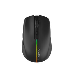 coolbox w01 raton gaming inalambrico 1600dpi 6 botones iluminacion rgb color negro