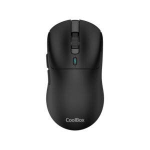 coolbox w03 raton gaming inalambrico 10000dpi 7 botones sensor pixart 3325 color negro