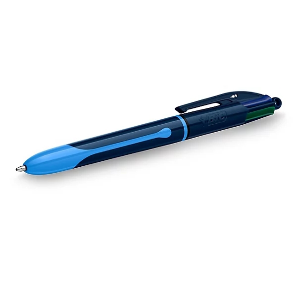bic 4 colours smooth drop boligrafo de bola retractil punta media de 1.0mm escritura un 40% mas suave 4 colores