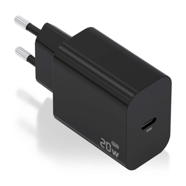 aisens cargador gan 20w usb c pd3.0 color negro