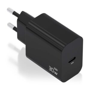 aisens cargador gan 30w usb c pd3.0 color negro