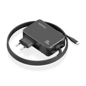 aisens cargador de portatil gan usb c/pd 100w pd3.0 cable de 1.80m color negro