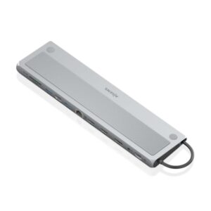 aisens usb c dock 12 en 1 usb c a 2xhdmi 1xdisplayport 1xrj45 3xusb a usb3.0 1xusb c 1xusb c pd 1xsd 1xmicro sd 1xaudio 30cm color gris
