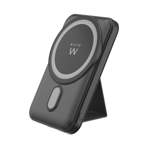 ewent ew1162 powerbank magsafe 10000mah 22.5w pd y qc usb c, usb a color negro