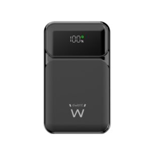 ewent ew1164 powerbank 20000mah 65w pd usb a, usb c pantalla led color negro