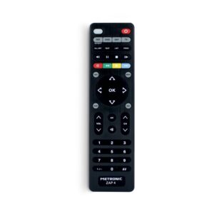 metronic mando a distancia universal zap 4 evo 5 para tv + tdt + sat + dvd color negro