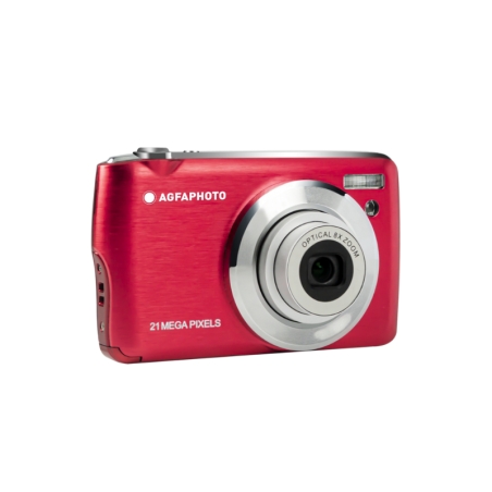 agfaphoto pack dc8200 camara digital + estuche + tarjeta 16sd color rojo