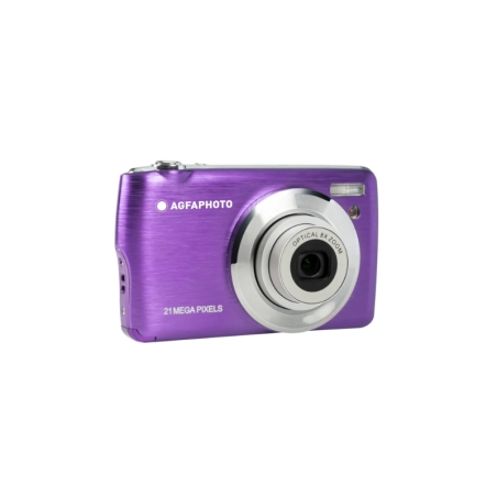agfaphoto pack dc8200 camara digital + estuche + tarjeta 16sd color lila