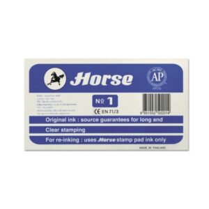 horse tampon metalico nº1 facil de recargar resistente y duradero color azul