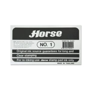 horse tampon metalico nº1 facil de recargar resistente y duradero color negro