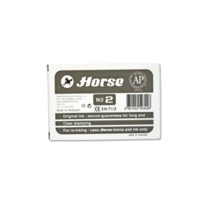 horse tampon metalico nº2 facil de recargar resistente y duradero color negro