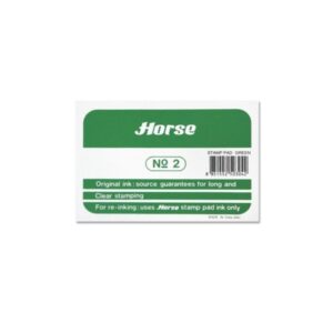 horse tampon metalico nº2 facil de recargar resistente y duradero color verde