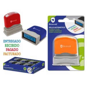 bismark sello automatico modelos: entregado, recibido, pagado y facturado diferentes colores para diferenciarlos