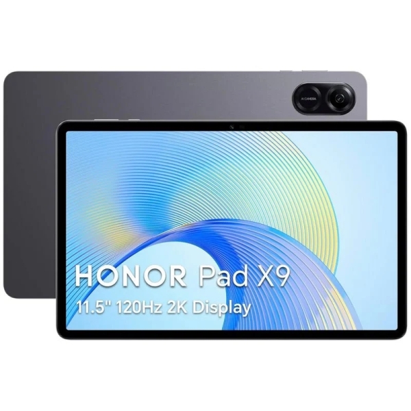honor pad x9 tablet 11.5" 2k 120hz 128gb ram 4gb wifi, bluetooth 5.1 camara principal 5mp bateria de 7250mah color gris