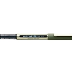 uni ball eye fine ub 157e boligrafo de tinta liquida punta de bola 0.7mm tinta resistente al agua y luz sistema de control de tinta color negro