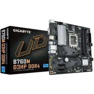 gigabyte b760m d3hp placa base intel lga1700 4x ddr4 m.2, sata, pcie3.0, hdmi, displayport, usb 3.2 microatx